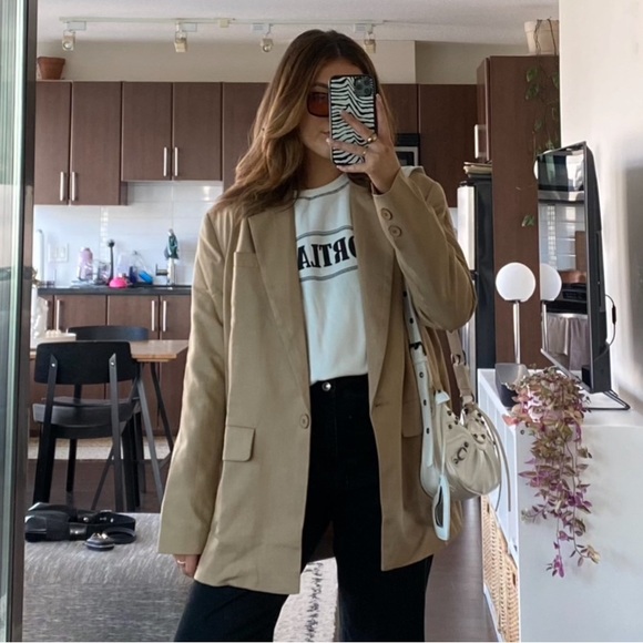 LIONESS WELCOME TO THE JUNGLE BLAZER BEIGE - Picture 7 of 9